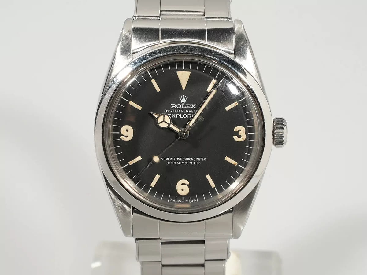 ロレックス エクスプローラーI Ref.1016 ブラック文字盤 中古 KY634501