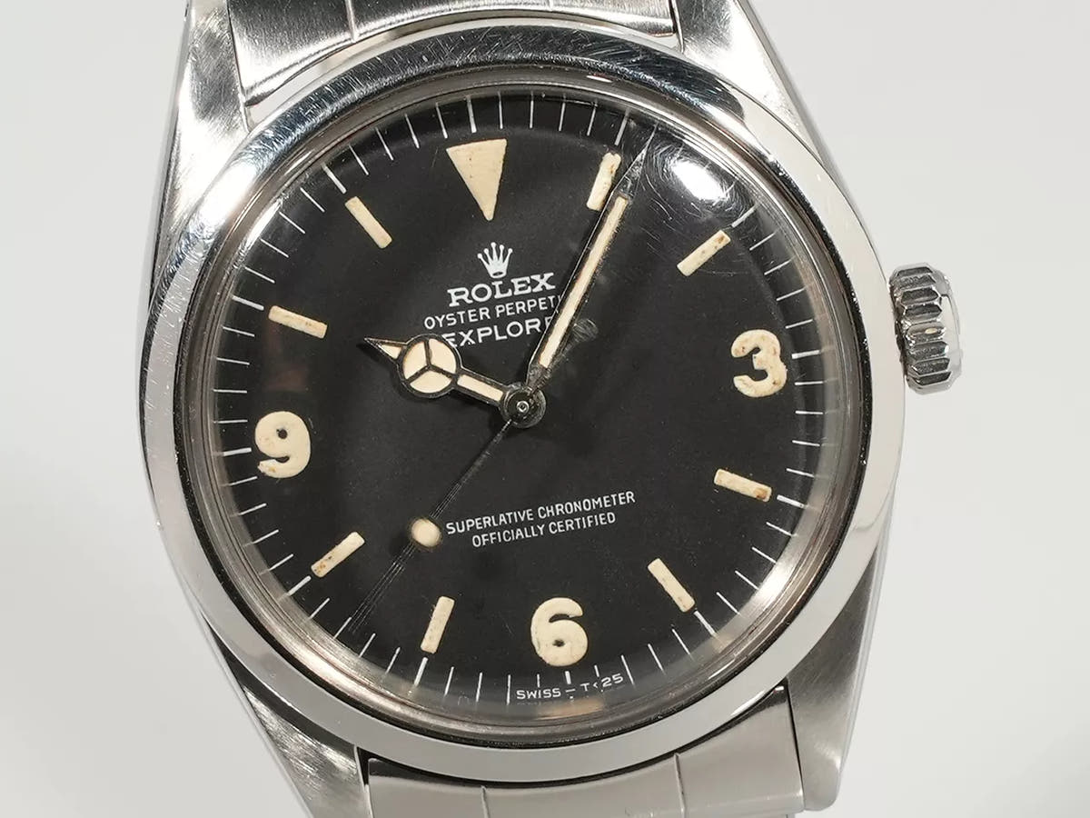 ロレックス エクスプローラーI Ref.1016 ブラック文字盤 中古 KY634501