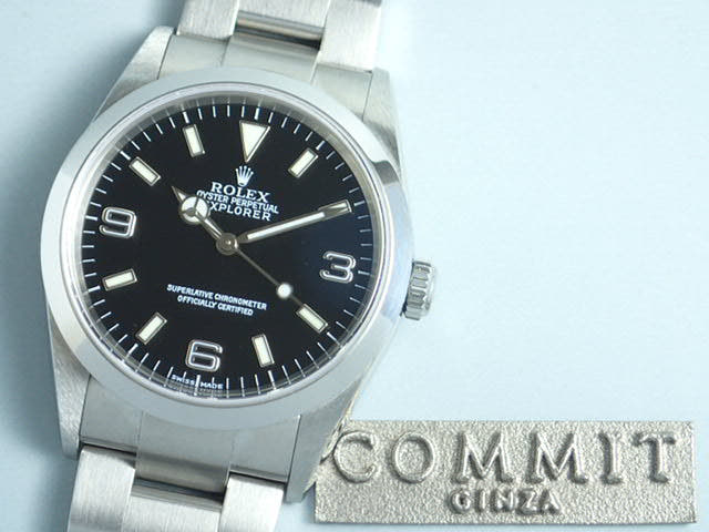 ロレックス エクスプローラーI Ref.114270 ブラック文字盤 中古 explorer-45