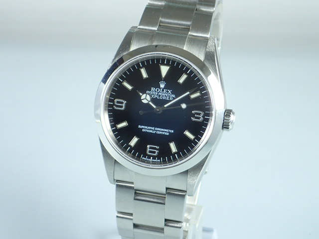 ロレックス エクスプローラーI Ref.114270 ブラック文字盤 中古 explorer-45
