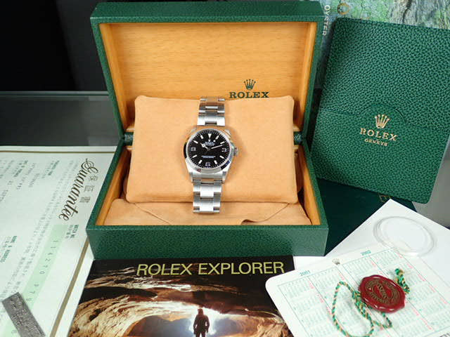 ロレックス エクスプローラーI Ref.114270 ブラック文字盤 中古 explorer-45