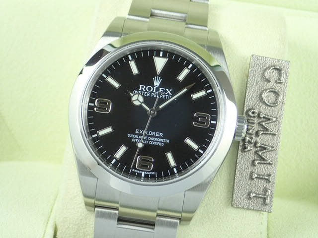 ロレックス エクスプローラー Ref.214270 ブラック文字盤 中古 explorer-48