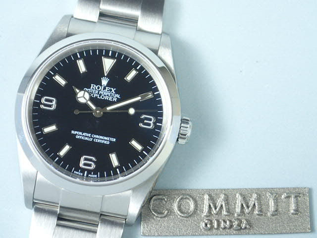 Rolex Explorer I Ref.114270 Black Dial Used explorer-50