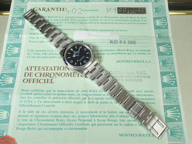 Rolex Explorer I Ref.114270 Black Dial Used explorer-50