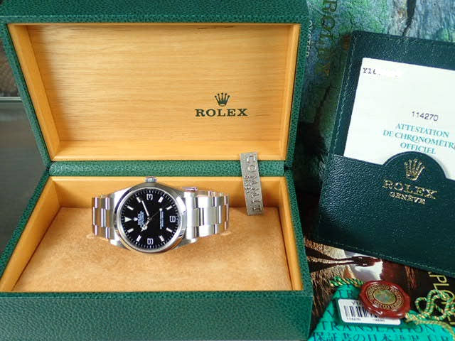 Rolex Explorer I Ref.114270 Black Dial Used explorer-50