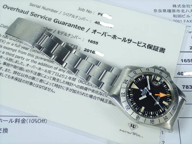 ロレックス エクスプローラーII Ref.1655 ブラック文字盤 中古 explorer-59