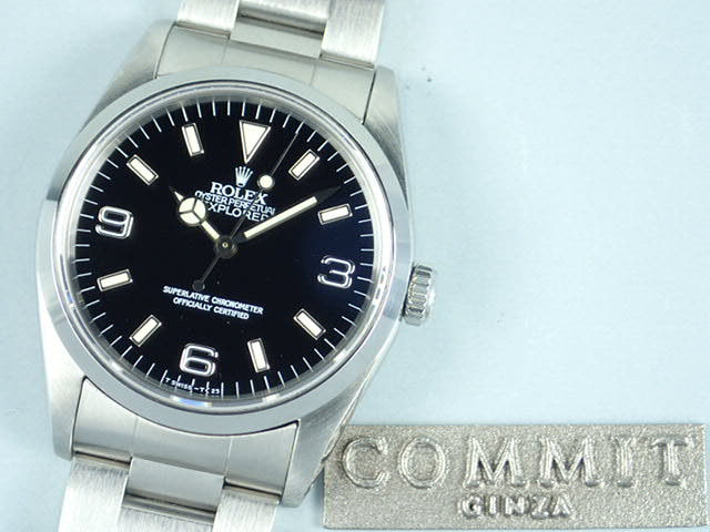 ロレックス エクスプローラーI Ref.14270 ブラック文字盤 中古 explorer-63