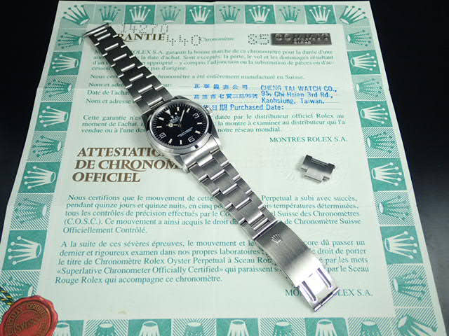 ロレックス エクスプローラーI Ref.14270 ブラック文字盤 中古 explorer-63