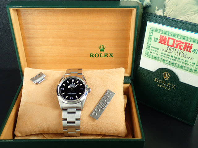 ロレックス エクスプローラーI Ref.14270 ブラック文字盤 中古 explorer-63