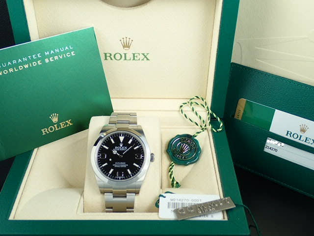 ロレックス エクスプローラー Ref.214270 ブラック文字盤 中古 explorer-64