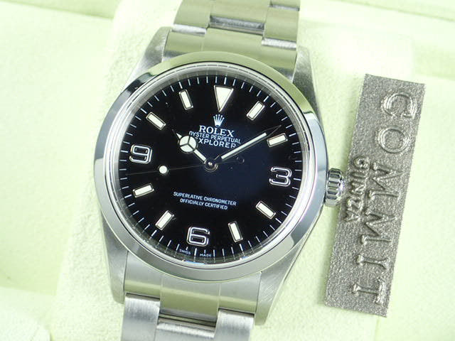 ロレックス エクスプローラーI Ref.114270 ブラック文字盤 中古 explorer-65