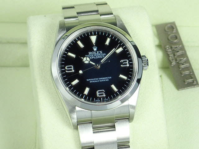 ロレックス エクスプローラーI Ref.114270 ブラック文字盤 中古 explorer-65