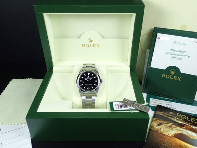 ロレックス エクスプローラーI Ref.114270 ブラック文字盤 中古 explorer-65