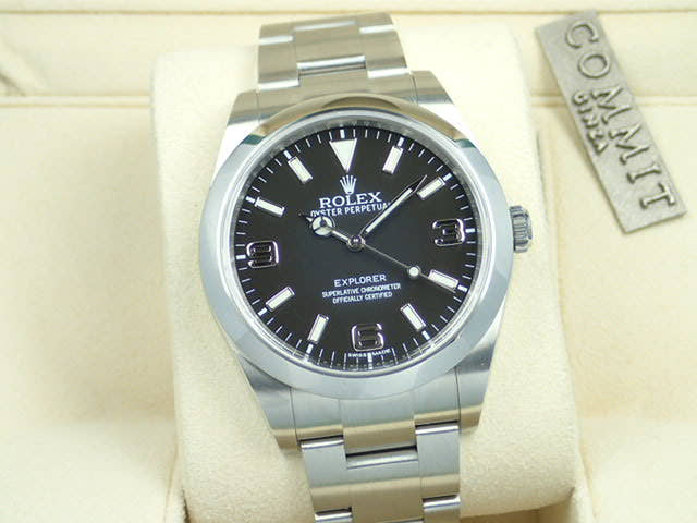ロレックス エクスプローラー Ref.214270 ブラック文字盤 中古 explorer-67