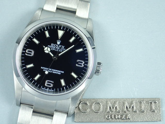 ロレックス エクスプローラーI Ref.114270 ブラック文字盤 中古 explorer-69