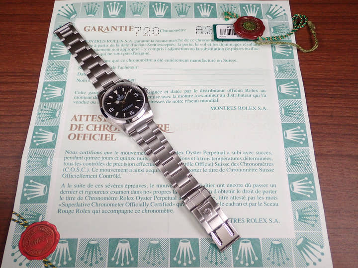 ロレックス エクスプローラーI Ref.14270 ブラック文字盤 中古 explorer-7