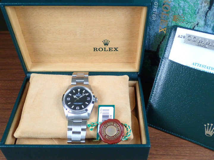 ロレックス エクスプローラーI Ref.14270 ブラック文字盤 中古 explorer-7