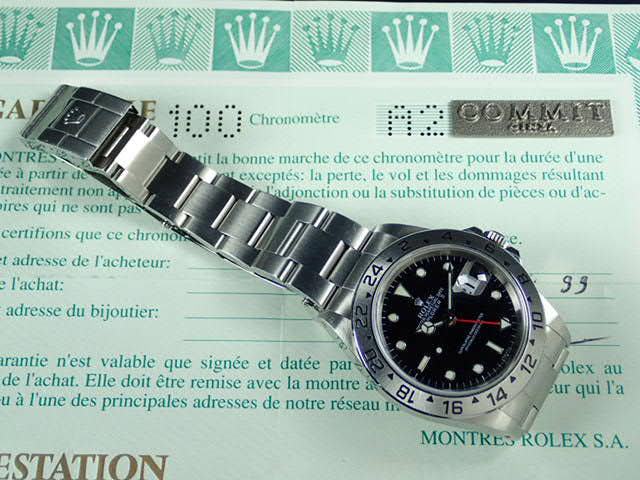 ロレックス エクスプローラーII Ref.16570 ブラック文字盤 中古 explorer-71