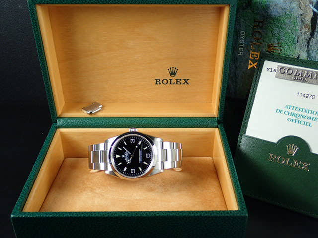 ロレックス エクスプローラーI Ref.114270 ブラック文字盤 中古 explorer-76