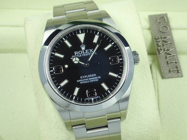 ロレックス エクスプローラー Ref.214270 ブラック文字盤 中古 explorer-77