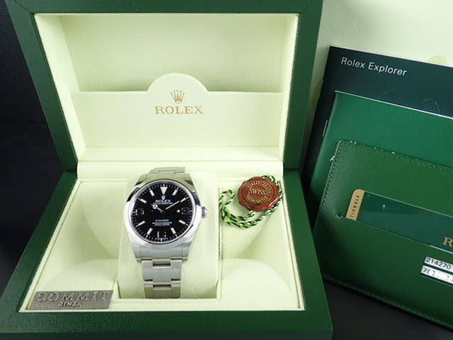 ロレックス エクスプローラー Ref.214270 ブラック文字盤 中古 explorer-79
