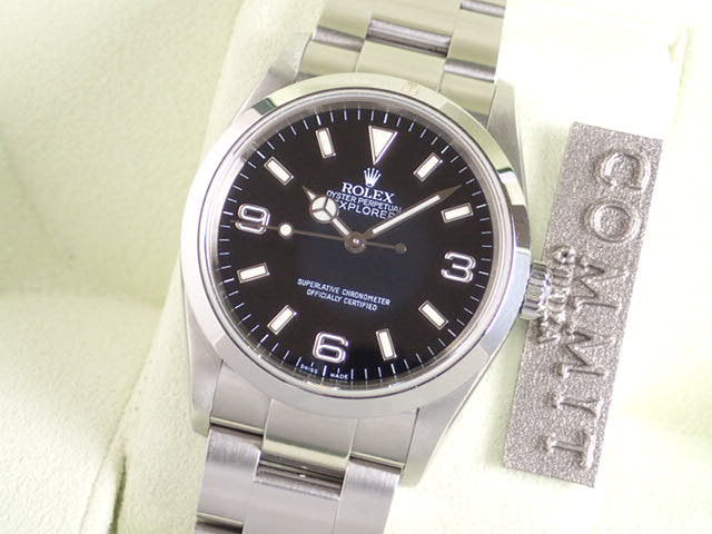 ロレックス エクスプローラーI Ref.114270 ブラック文字盤 中古 explorer-8
