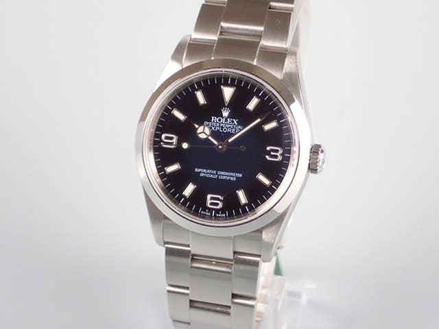 ロレックス エクスプローラーI Ref.114270 ブラック文字盤 中古 explorer-8