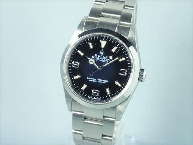ロレックス エクスプローラーI Ref.114270 ブラック文字盤 中古 explorer-80