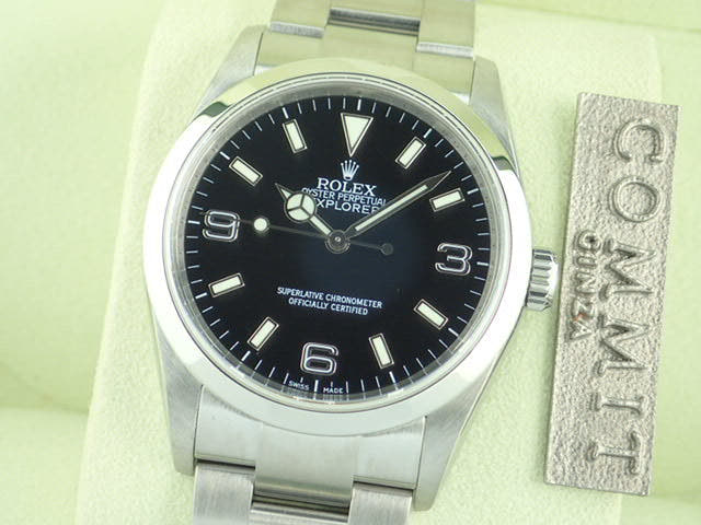 ロレックス エクスプローラーI Ref.114270 ブラック文字盤 中古 explorer-83