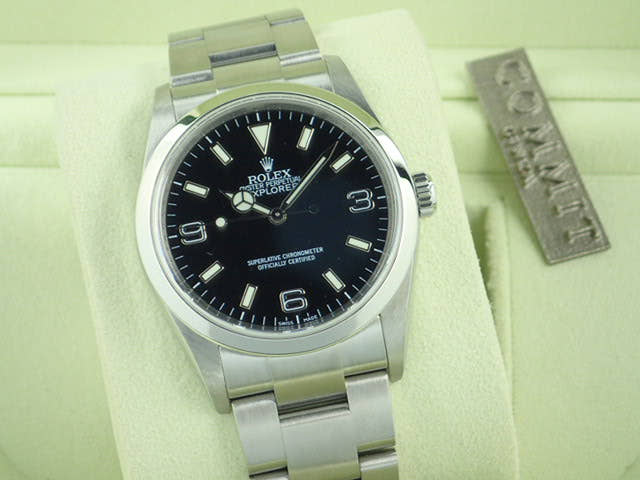 ロレックス エクスプローラーI Ref.114270 ブラック文字盤 中古 explorer-83