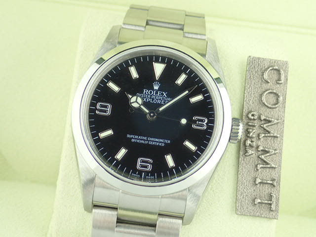 Rolex Explorer I Ref.114270 Black Dial Used explorer-84