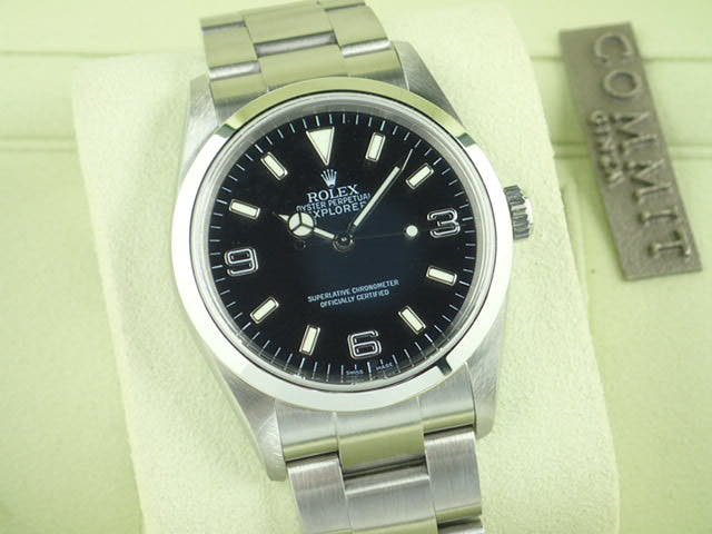 Rolex Explorer I Ref.114270 Black Dial Used explorer-84