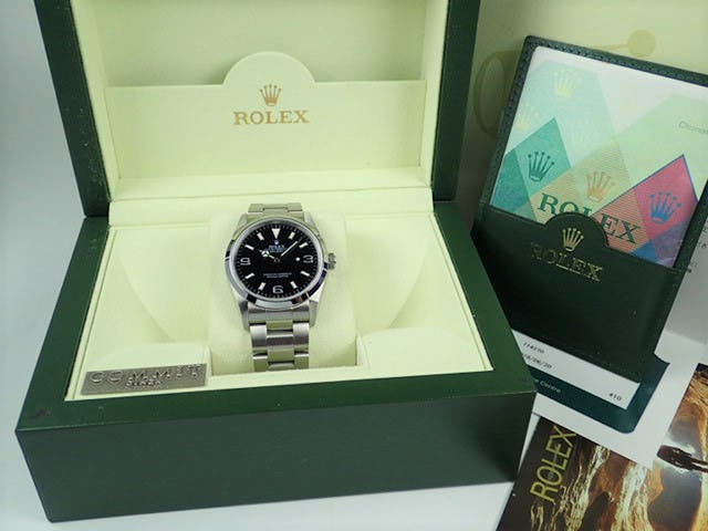 Rolex Explorer I Ref.114270 Black Dial Used explorer-84