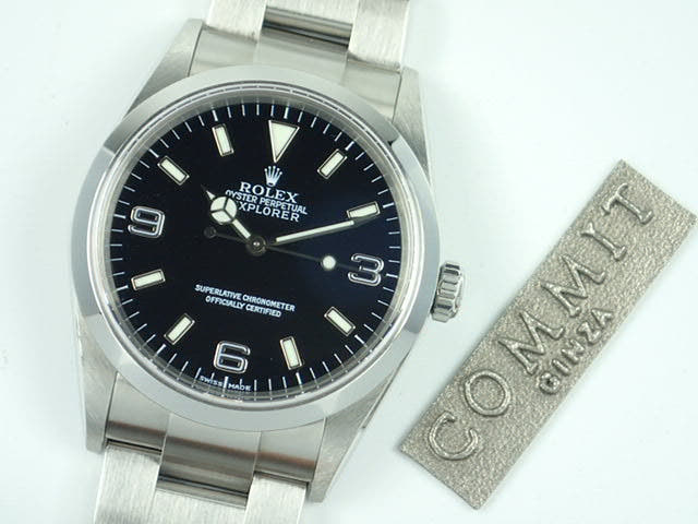 ロレックス エクスプローラーI Ref.114270 ブラック文字盤 中古 explorer-85