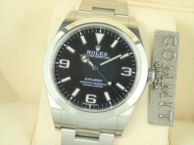 ロレックス エクスプローラー Ref.214270 ブラック文字盤 中古 explorer-87