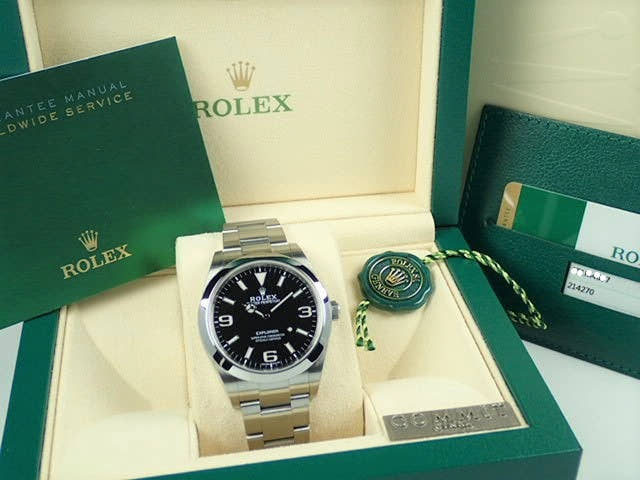 ロレックス エクスプローラー Ref.214270 ブラック文字盤 中古 explorer-87