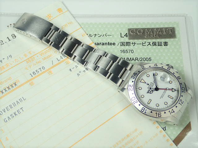 ロレックス エクスプローラーII Ref.16570 ホワイト文字盤 中古 explorer-89