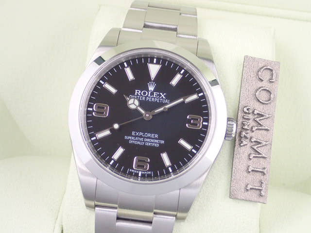 ロレックス エクスプローラー Ref.214270 ブラック文字盤 中古 explorer-9