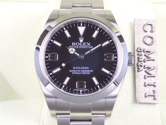 ロレックス エクスプローラー Ref.214270 ブラック文字盤 中古 explorer-9