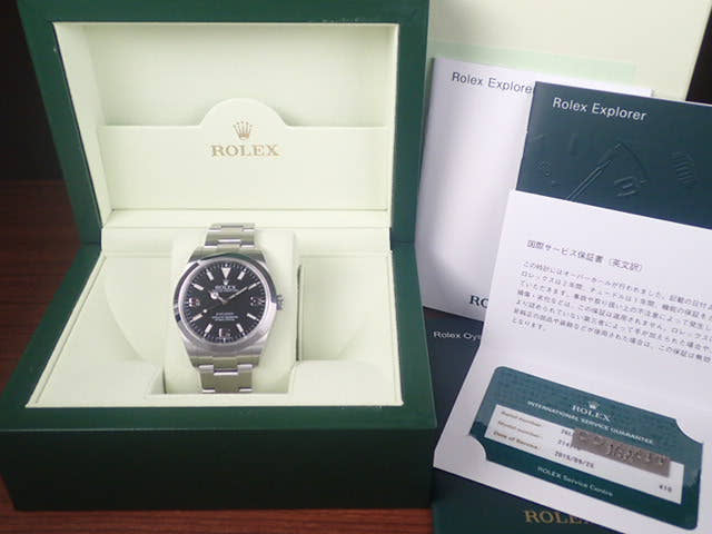 ロレックス エクスプローラー Ref.214270 ブラック文字盤 中古 explorer-9