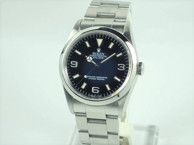 ロレックス エクスプローラーI Ref.14270 ブラック文字盤 中古 explorer-90