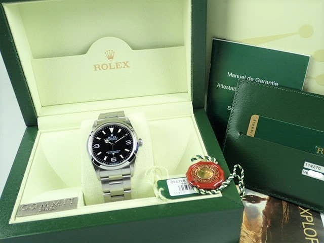 ロレックス エクスプローラーI Ref.114270 ブラック文字盤 中古 explorer-91