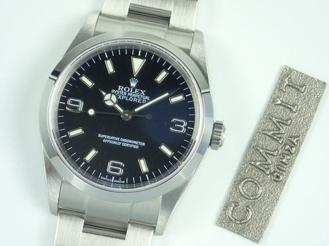 ロレックス エクスプローラーI Ref.114270 ブラック文字盤 中古 explorer-92