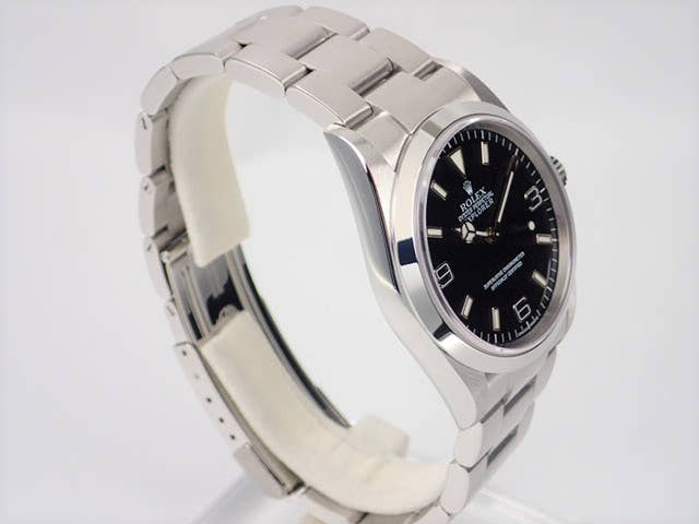 ロレックス エクスプローラーI Ref.114270 ブラック文字盤 中古 explorer-92