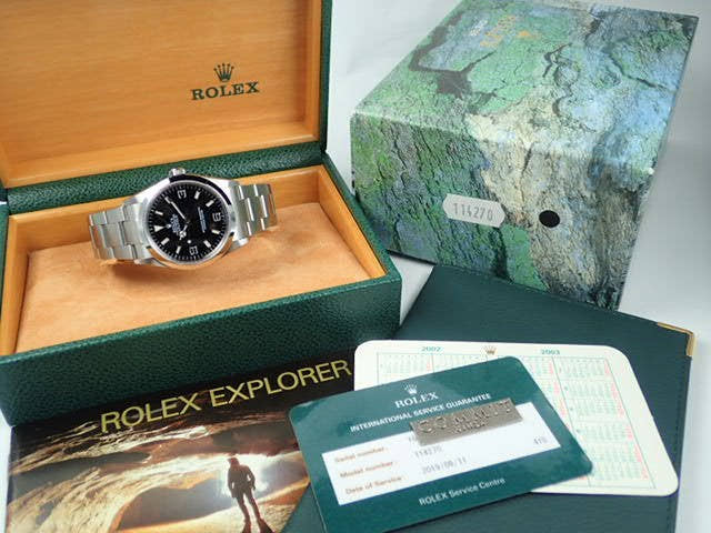 ロレックス エクスプローラーI Ref.114270 ブラック文字盤 中古 explorer-92