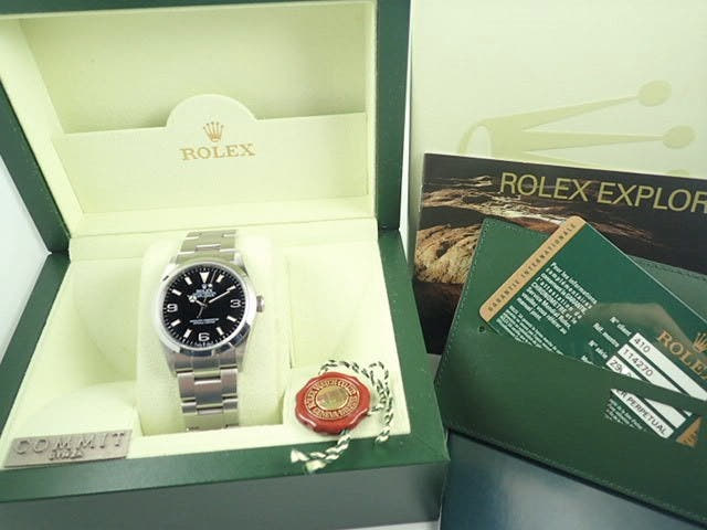 ロレックス エクスプローラーI Ref.114270 ブラック文字盤 中古 explorer-94