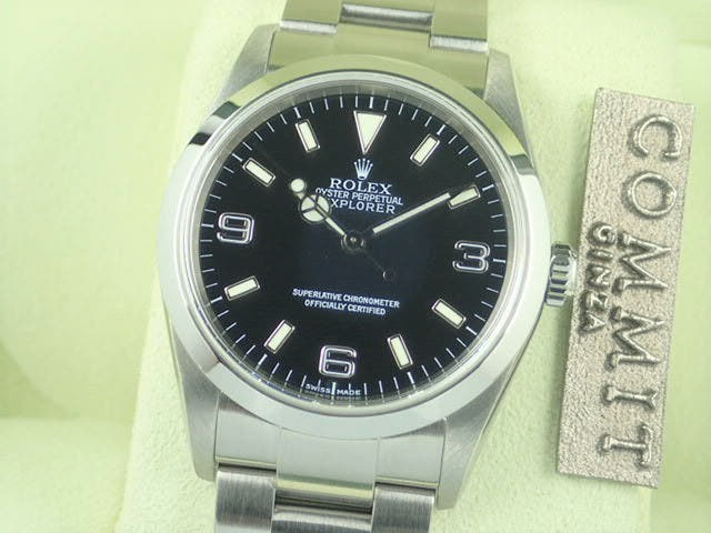 ロレックス エクスプローラーI Ref.114270 ブラック文字盤 中古 explorer-95