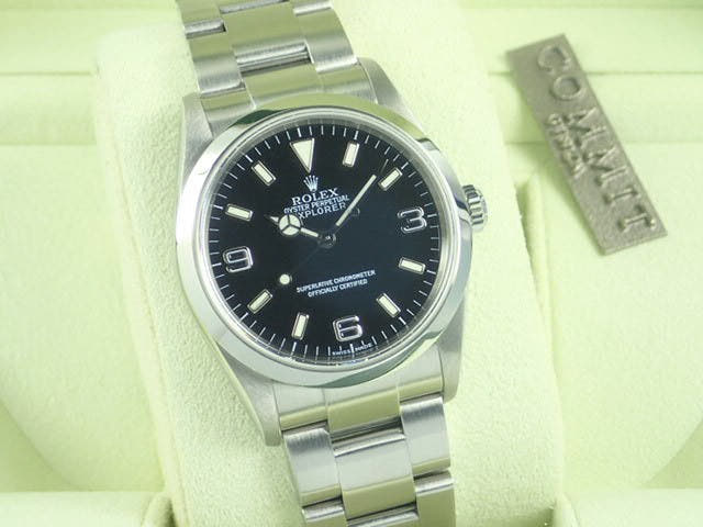 ロレックス エクスプローラーI Ref.114270 ブラック文字盤 中古 explorer-95