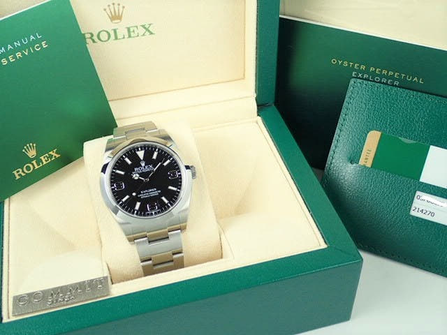 ロレックス エクスプローラー Ref.214270 ブラック文字盤 中古 explorer-99
