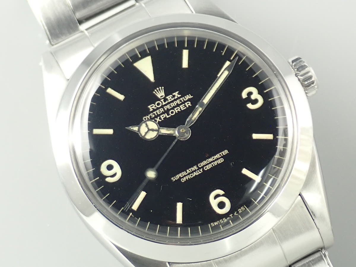ロレックス エクスプローラーI Ref.1016M ブラック文字盤 中古 15VH9021